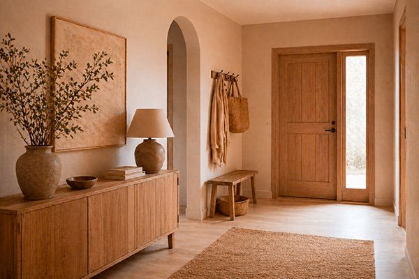 Beige caldo in ingresso o corridoio